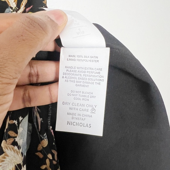 NICHOLAS One Shoulder Tie Neck Dress - Picture 10 of 10